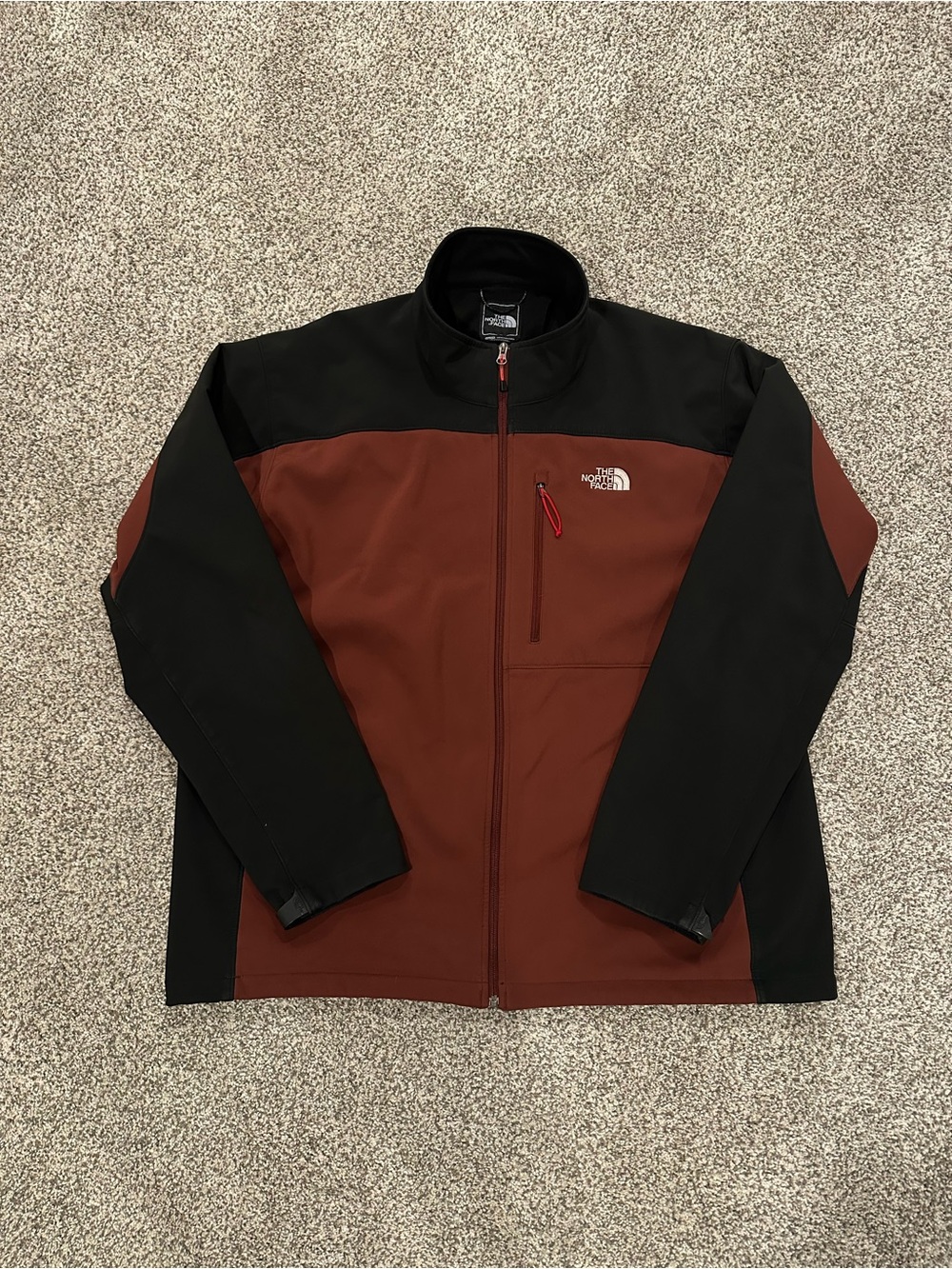The North Face Apex Bionic Red & Black Jacket - Men's 3XL (Left Cuff Flaw)